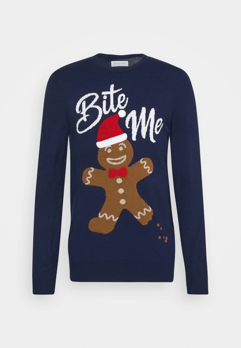 Pier One Hombre Jersey De Punto - Dark Blue - Imagen 4