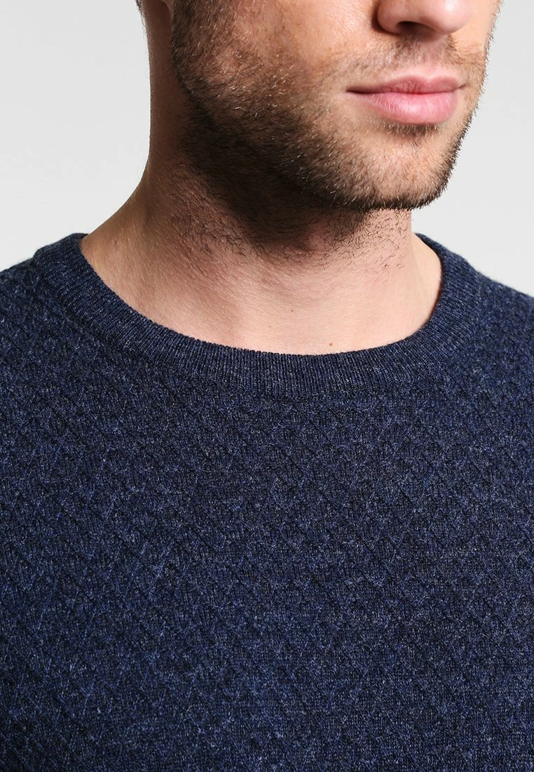 Pier One Hombre Jersey De Punto - Motled Dark Blue - Imagen 4