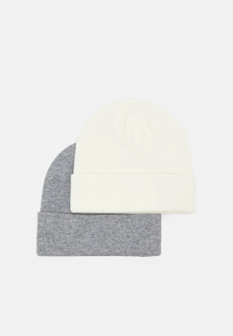 Pier One Unisexo 2 PACK UNISEX - Gorro - Grey/white