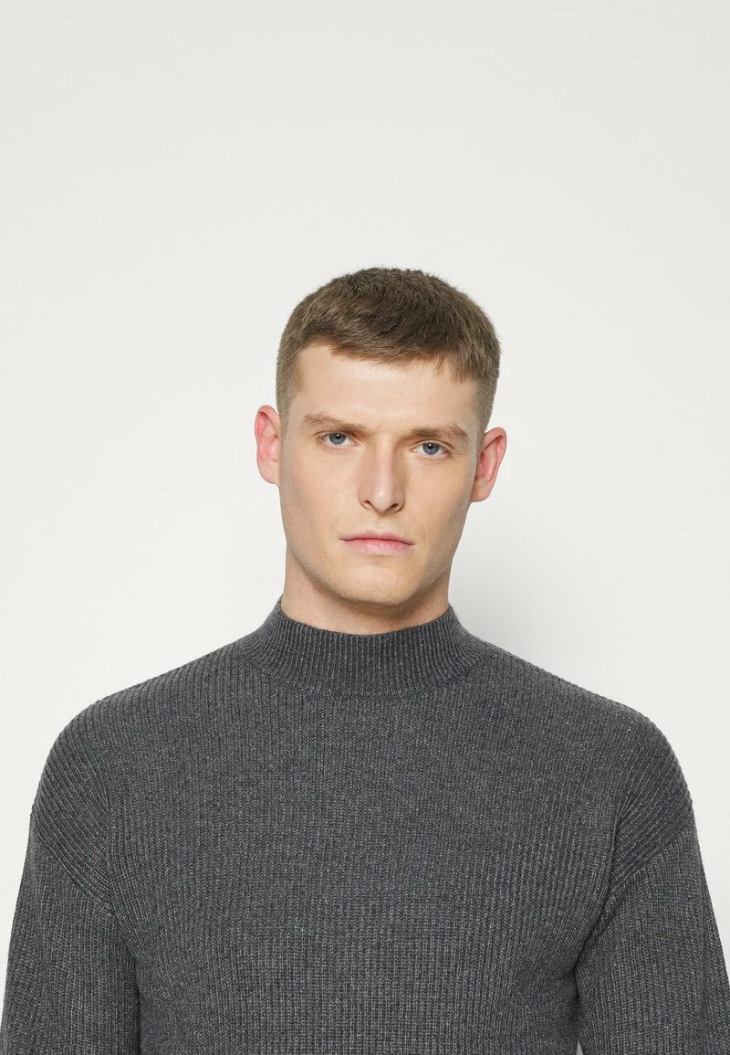 Pier One Hombre Jersey De Punto - Mottled Dark Grey - Imagen 5