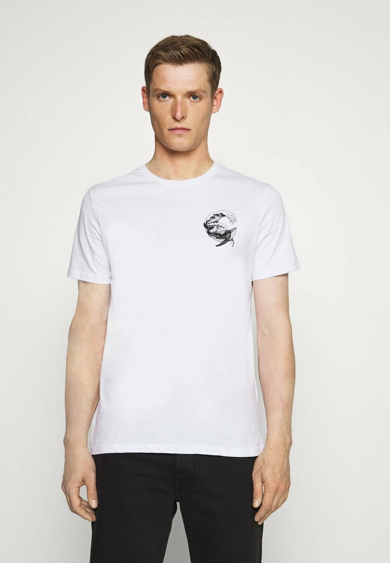 Pier One Hombre Camiseta Estampada - White