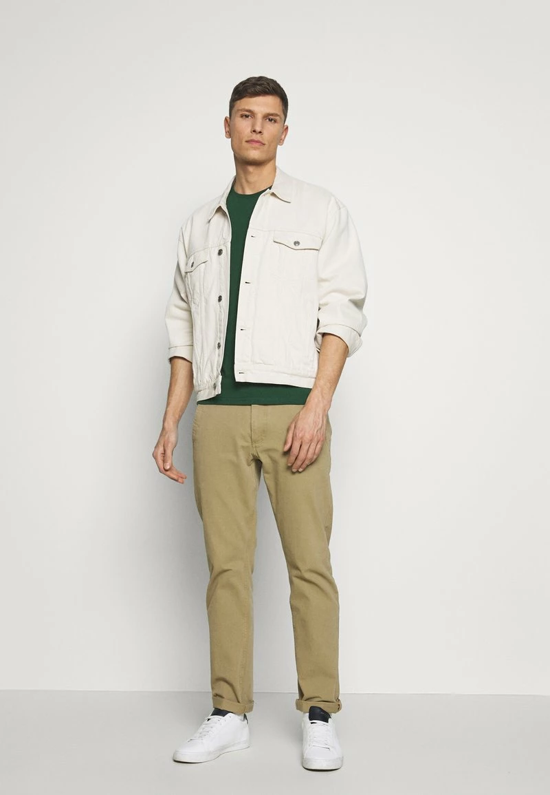 Pier One Hombre Camiseta Estampada - Dark Green - Imagen 2