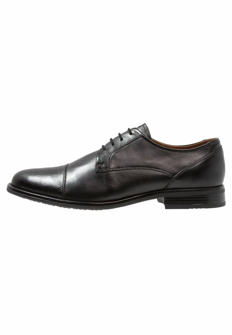 Pier One Hombre LEATHER - Zapatos Con Cordones - Black - Imagen 2