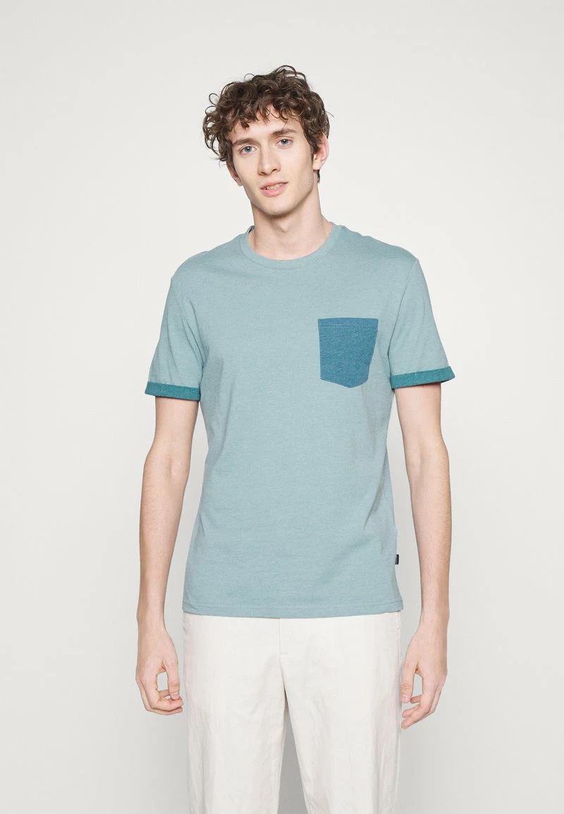 Pier One Hombre Camiseta Básica - Blue Grey