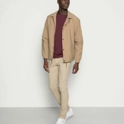 Pier One Hombre 2 PACK - Camiseta Básica - Bordeaux