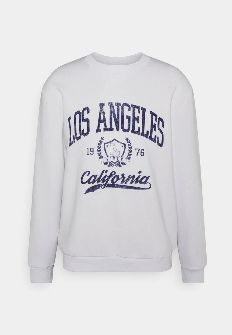 Pier One COLLEGE CREW NECK - Sudadera - White, Hombre