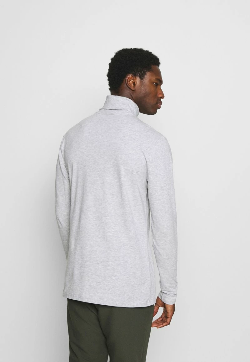 Pier One Hombre Camiseta De Manga Larga - Mottled Grey - Imagen 3