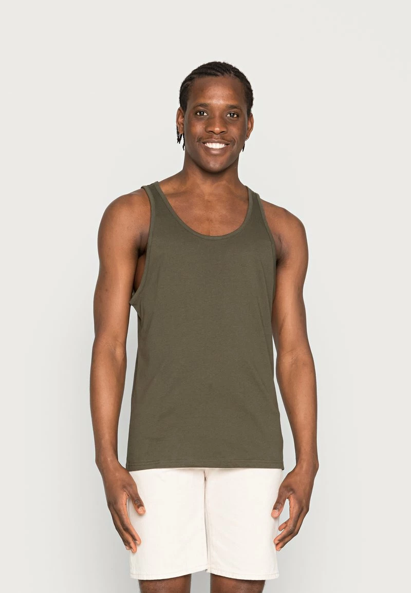 Pier One Hombre 5 PACK - Top - White / Mottled Grey / Lack - Imagen 4