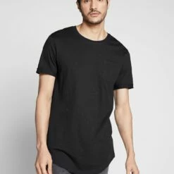 Pier One Hombre Camiseta Básica - Black