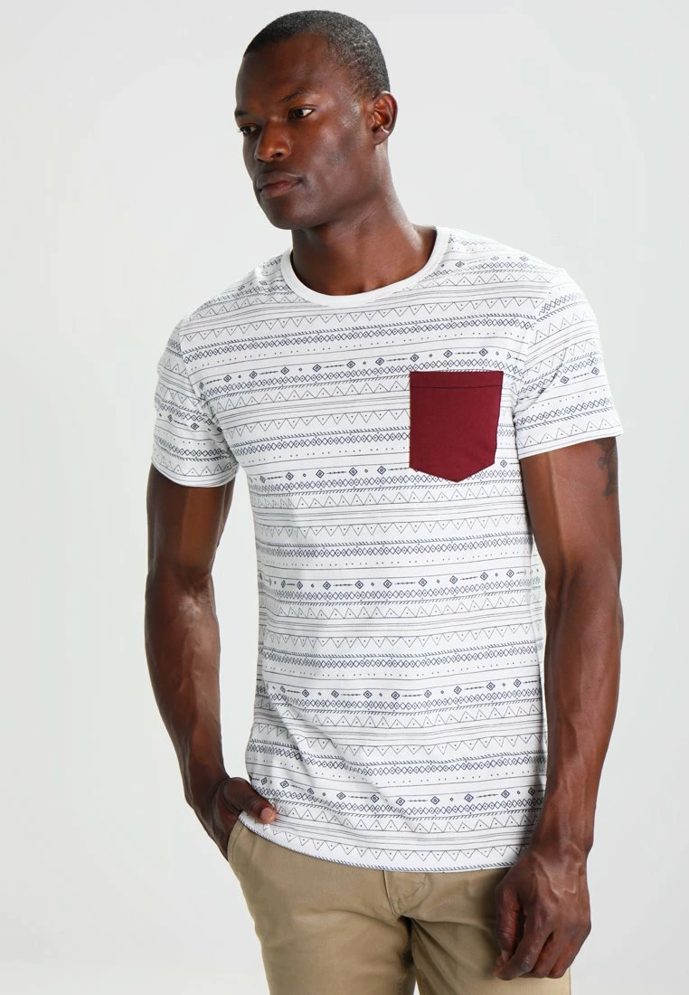 Pier One Hombre Camiseta Estampada - White