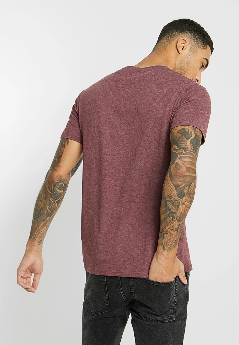 Pier One Camiseta Básica - Mottled Bordeaux, Hombre - Imagen 3