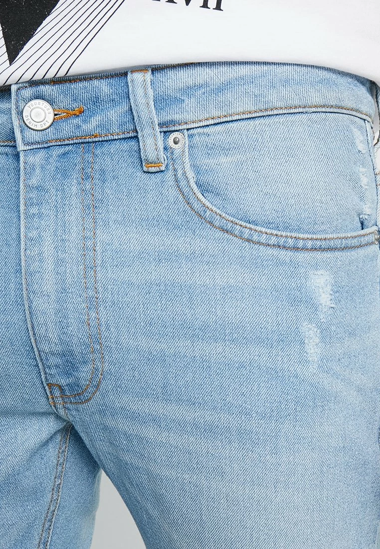 Pier One Vaqueros Slim Fit - Bleached Denim, Hombre - Imagen 4