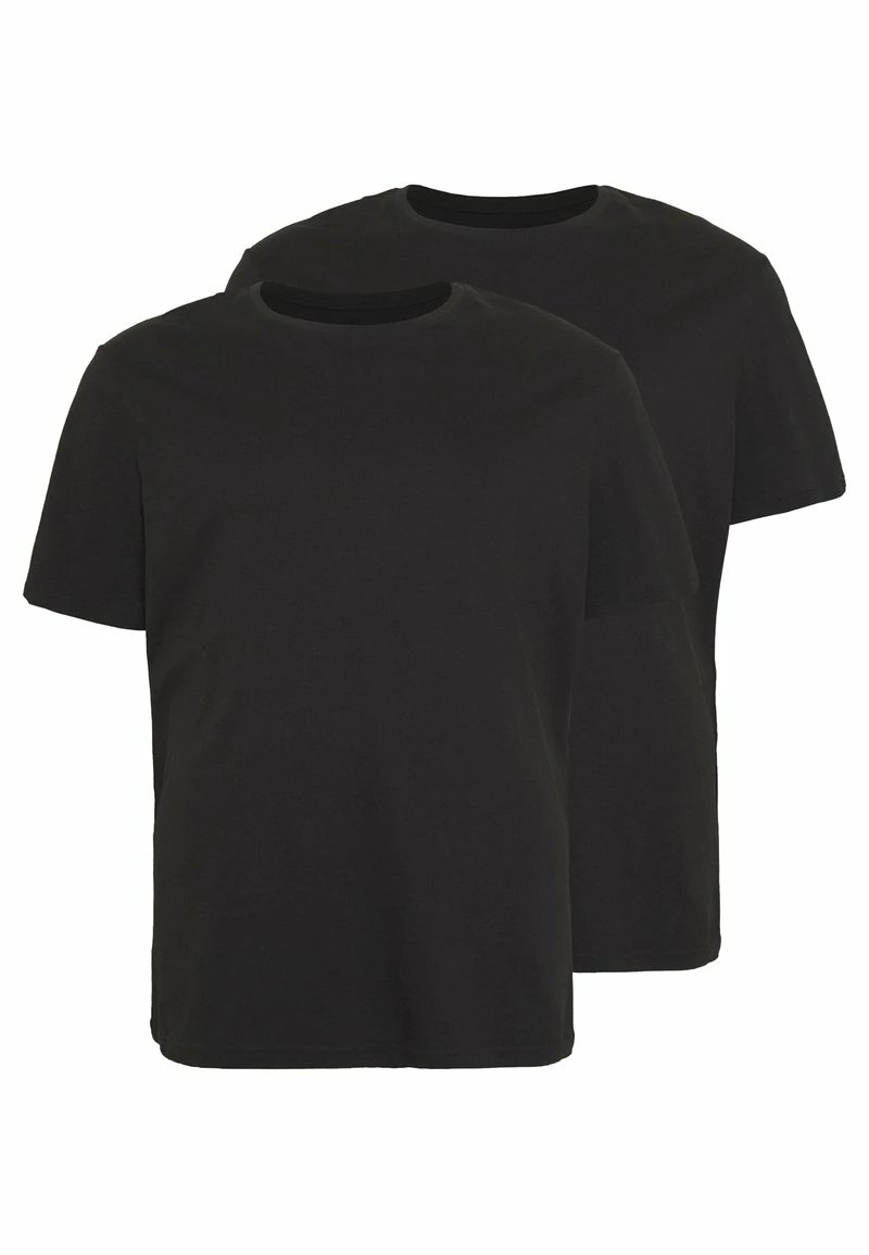 Pier One Hombre 2 PACK - Camiseta Básica - Black - Imagen 4