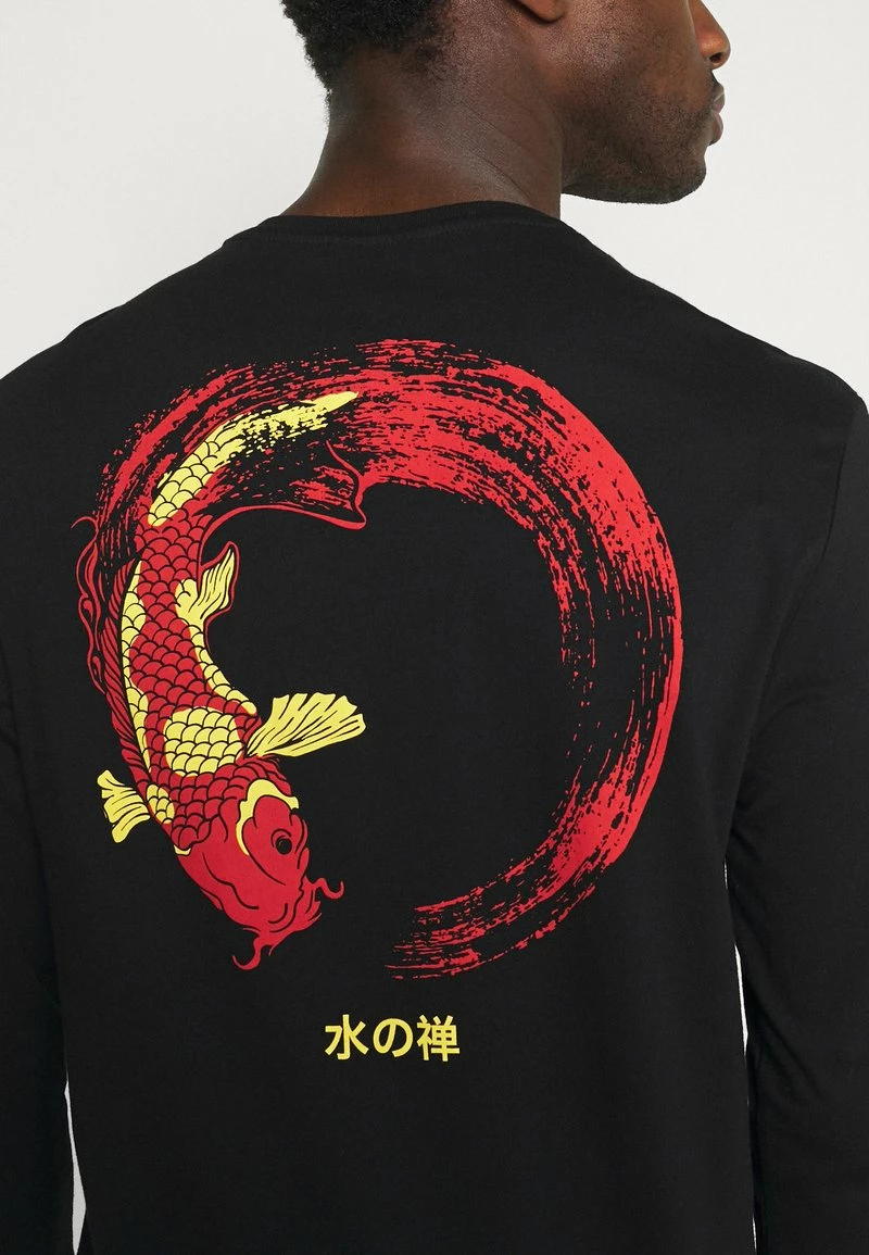 Pier One Hombre Camiseta De Manga Larga - Black - Imagen 6