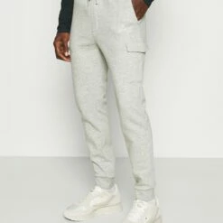 Pier One Hombre Pantalones Deportivos - Mottled Light Grey