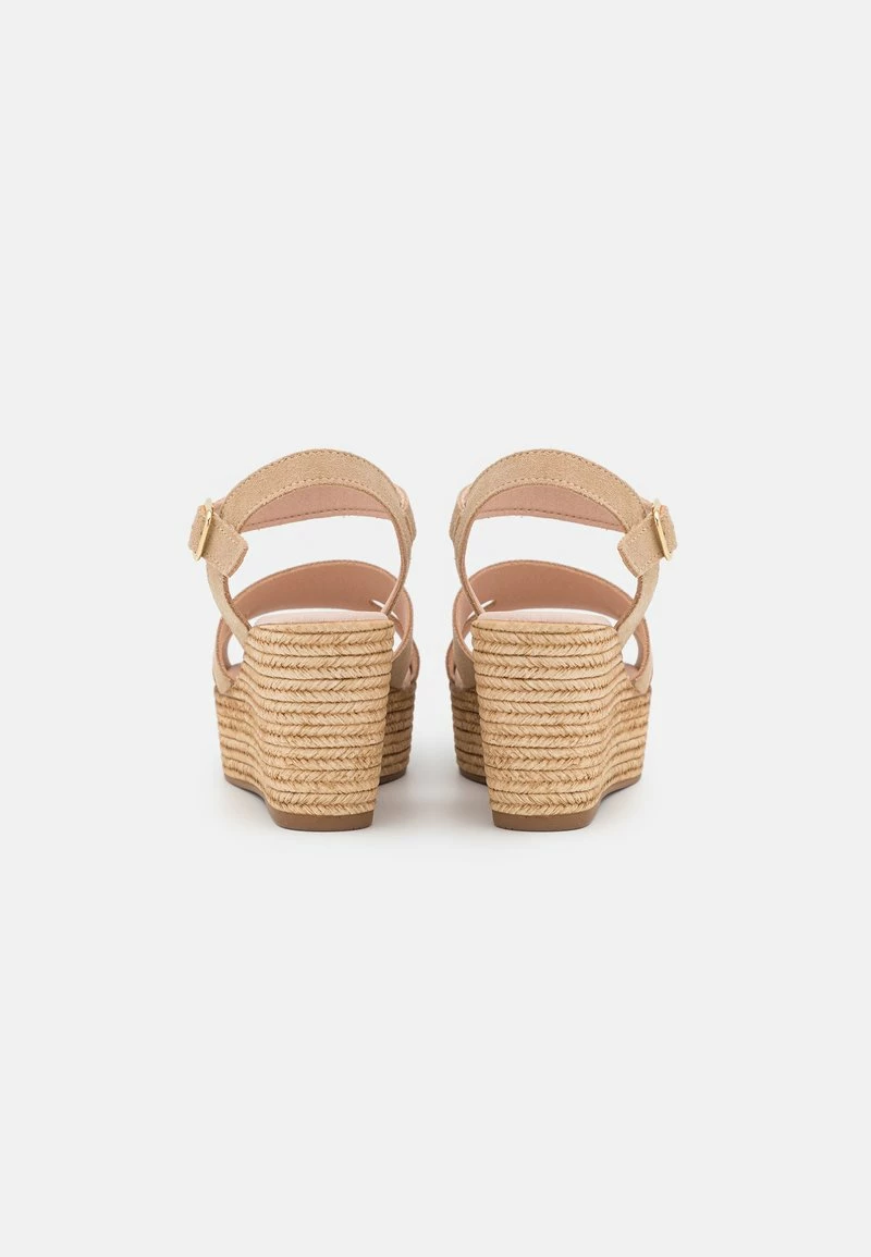 Pier One Mujer LEATHER - Sandalias Con Plataforma - Beige - Imagen 4