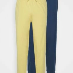 Pier One Hombre 2 PACK - Pantalón De Pijama - Dark Blue/yellow
