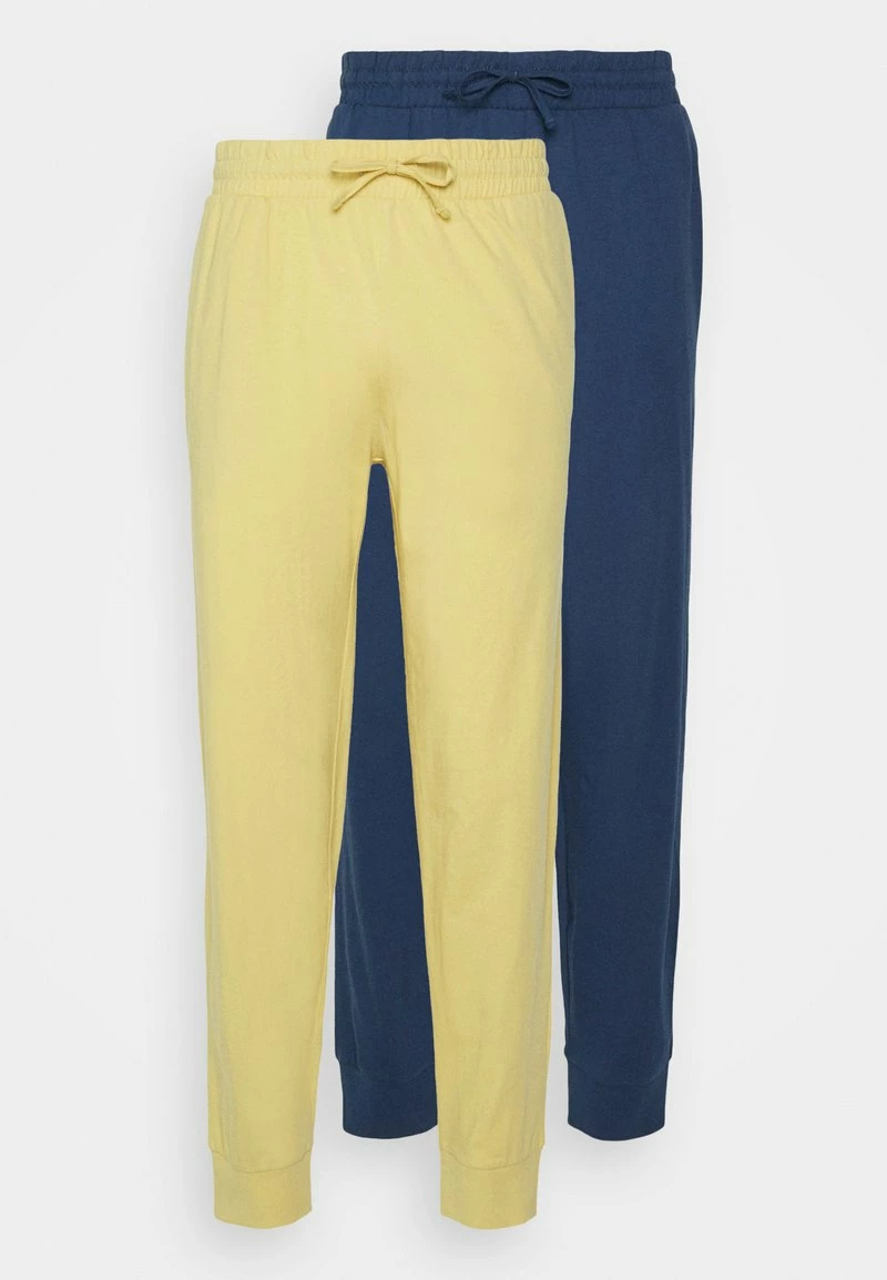 Pier One Hombre 2 PACK - Pantalón De Pijama - Dark Blue/yellow