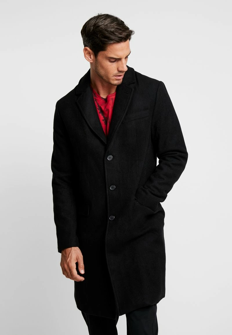 Pier One Abrigo Clásico - Black, Hombre - Imagen 4