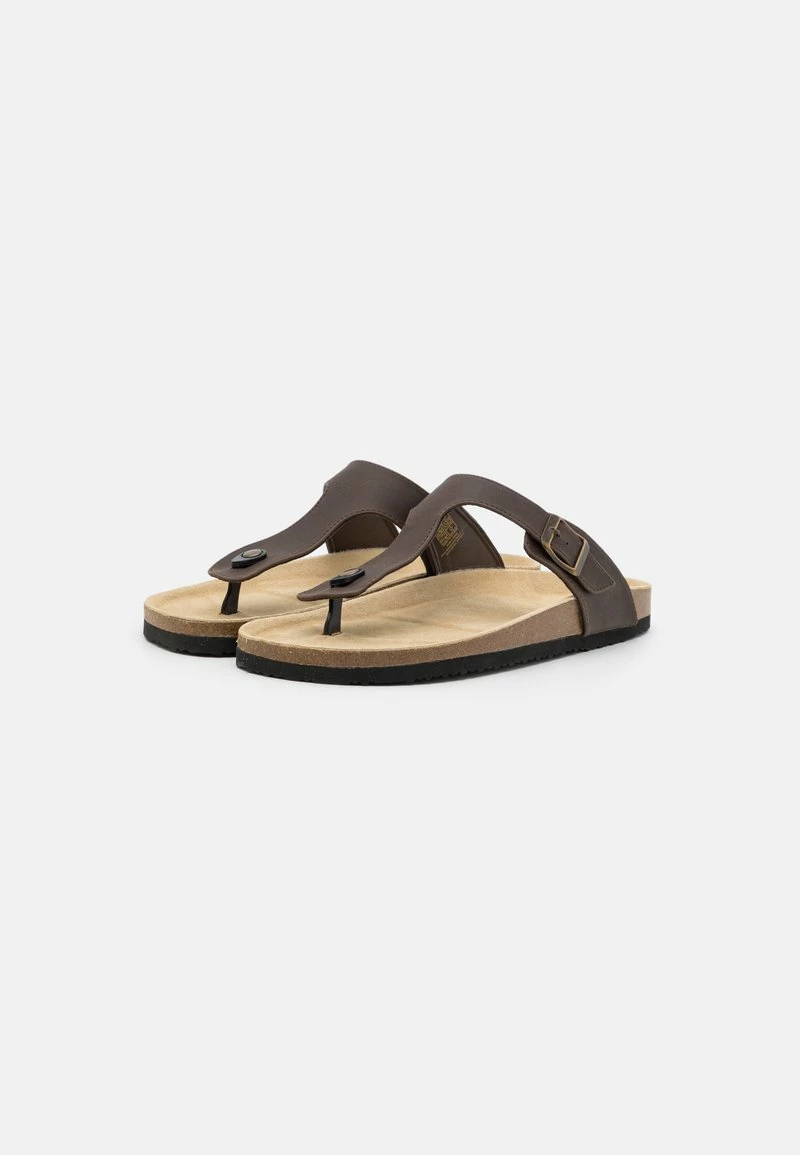 Pier One Unisexo UNISEX - Sandalias De Dedo - Brown - Imagen 2