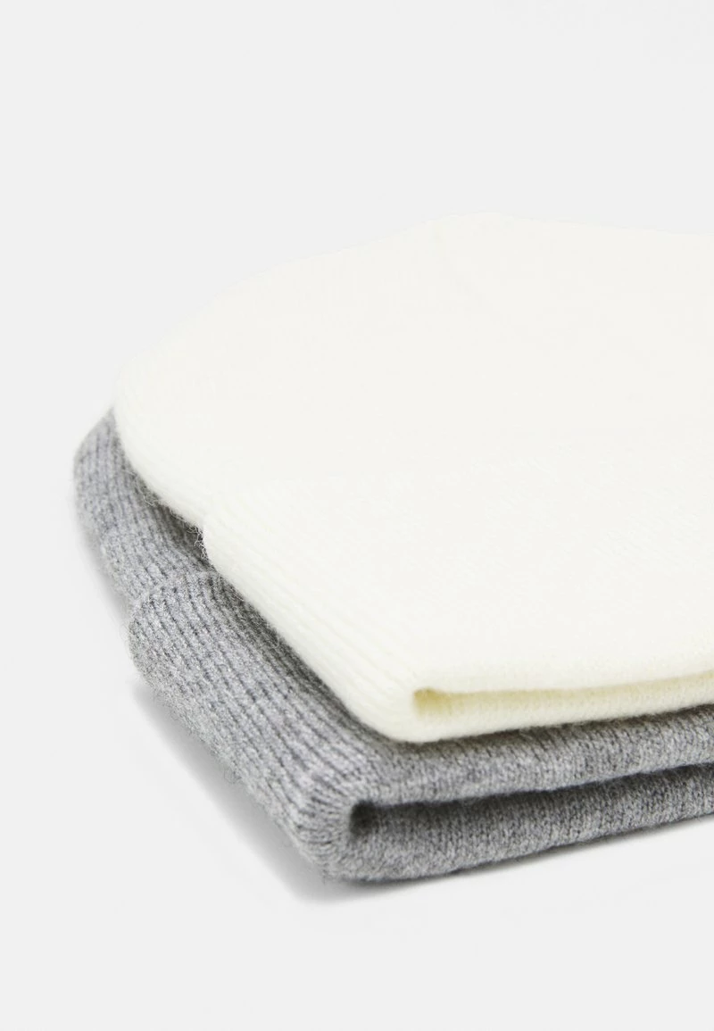 Pier One Unisexo 2 PACK UNISEX - Gorro - Grey/white - Imagen 3