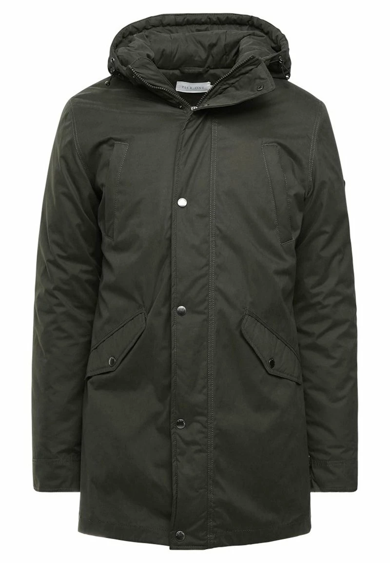 Pier One Hombre Parka - Dark Green - Imagen 4