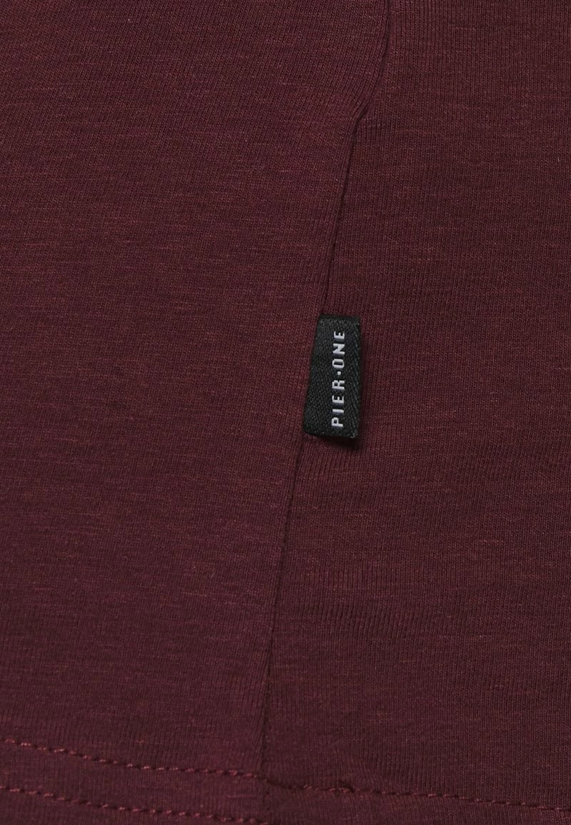 Pier One Hombre Camiseta De Manga Larga - Bordeaux - Imagen 6