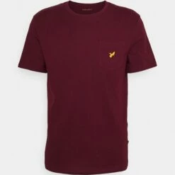 Pier One Hombre Camiseta Básica - Bordeaux
