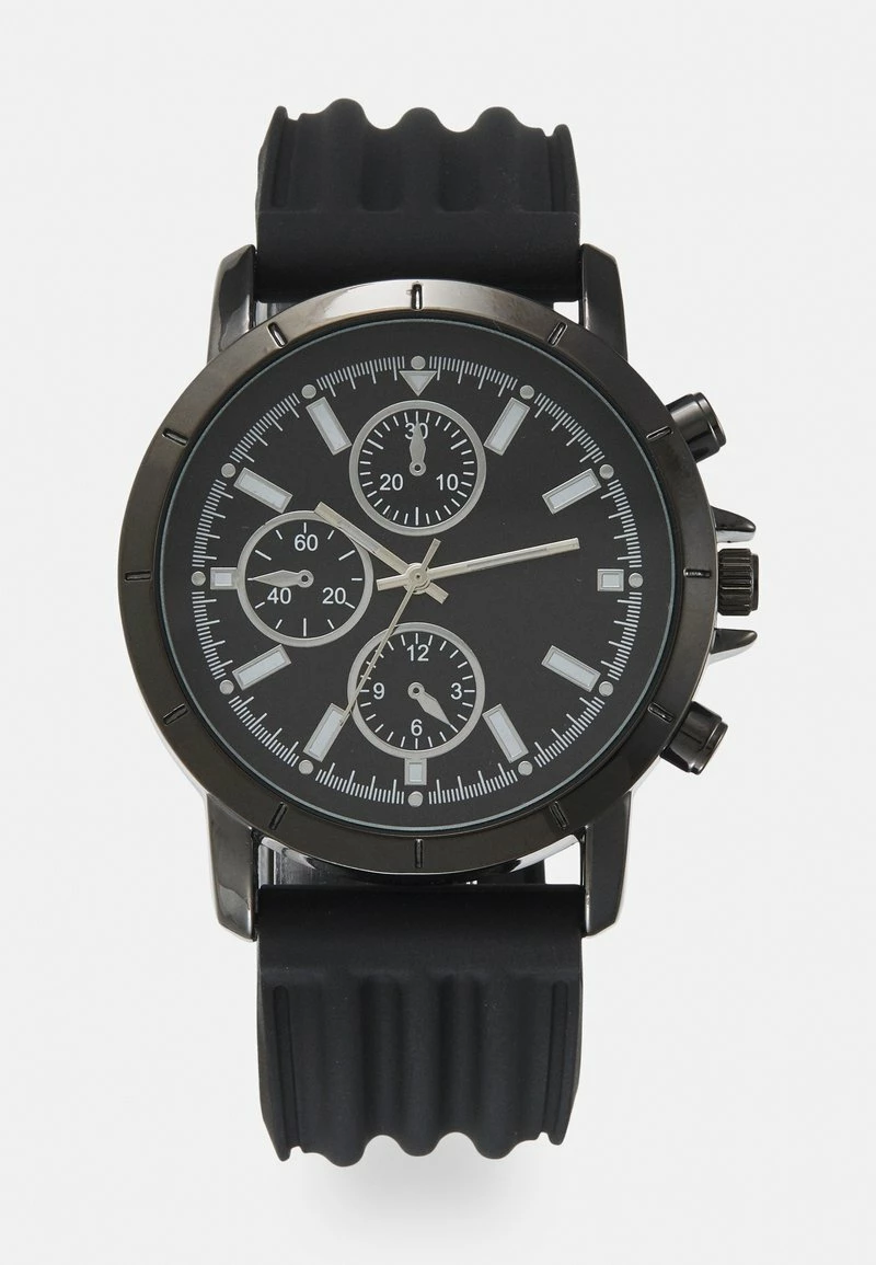 Pier One Unisexo UNISEX - Reloj - Black/silver