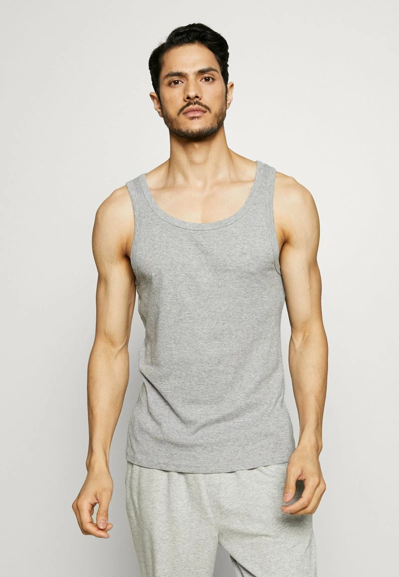 Pier One Hombre 3 PACK - Camiseta Interior - Black/grey/white - Imagen 4