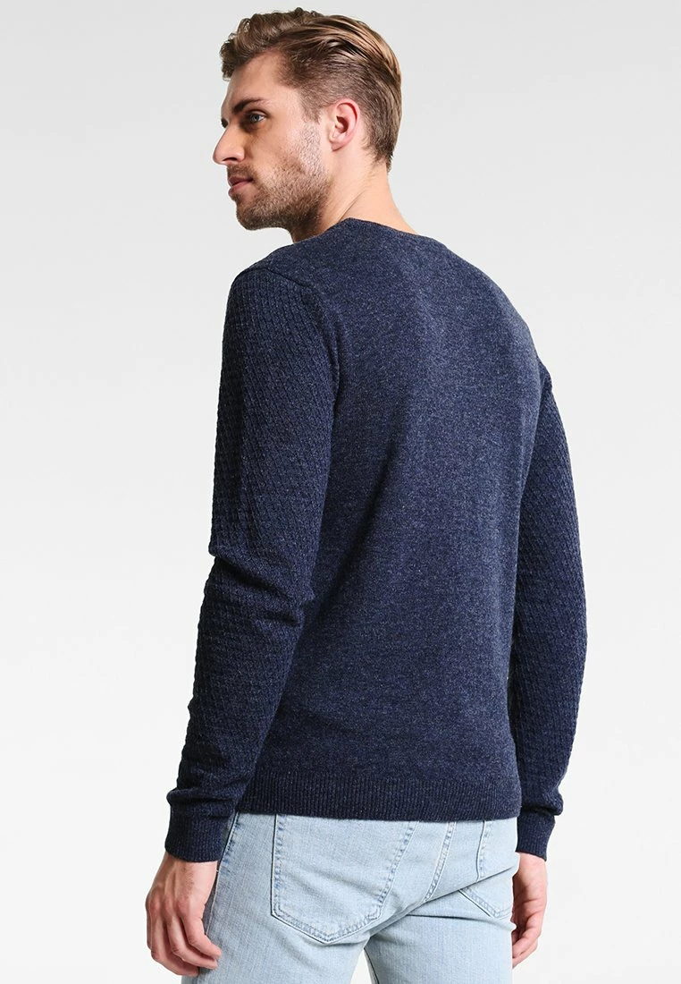 Pier One Hombre Jersey De Punto - Motled Dark Blue - Imagen 3