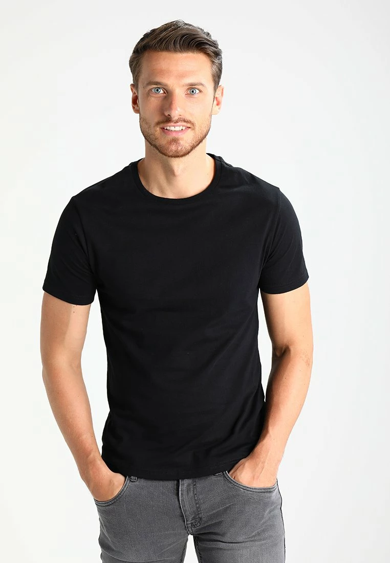 Pier One Hombre Camiseta Básica - Black