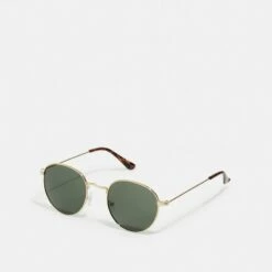 Pier One Unisexo UNISEX - Gafas De Sol - Gold-coloured/green