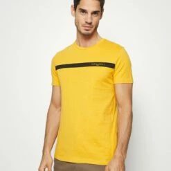 Pier One Camiseta Estampada - Yellow, Hombre