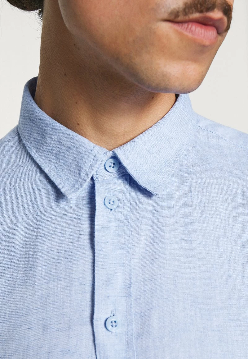 Pier One Hombre Camisa - Mottled Blue - Imagen 5