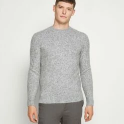 Pier One Hombre Jersey De Punto - Mottled Light Grey