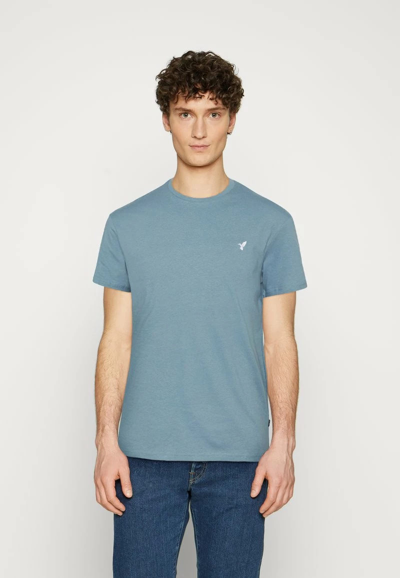 Pier One Hombre WITH BIRD STRAIGHT 5 PACK - Camiseta Básica - Beige/white/light Blue - Imagen 2