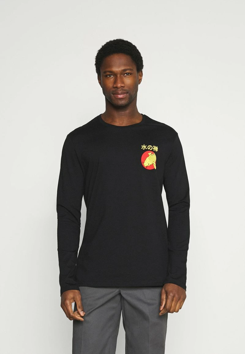 Pier One Hombre Camiseta De Manga Larga - Black