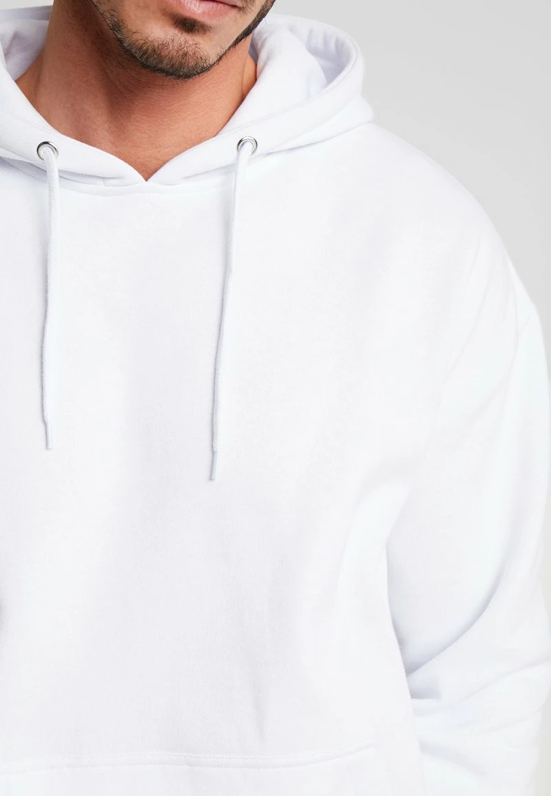 Pier One Hombre PLAIN SKATER HOODY - Jersey Con Capucha - White - Imagen 6