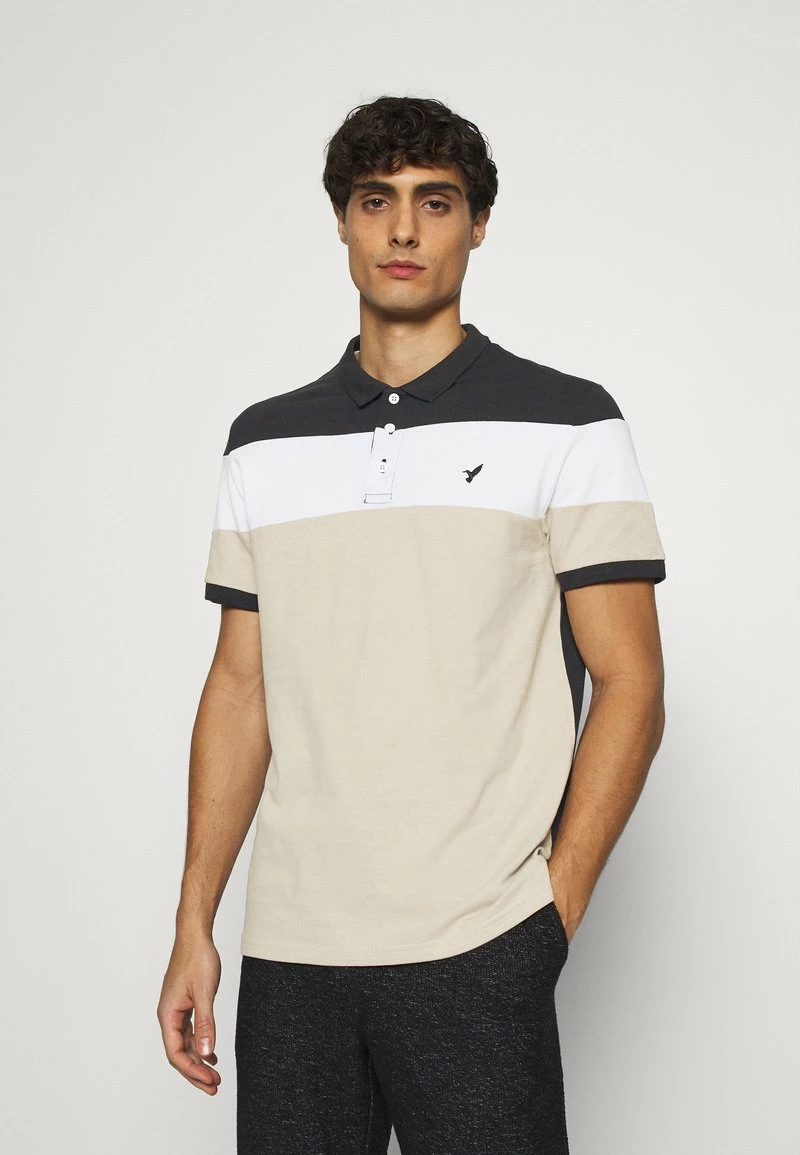 Pier One Hombre Polo - Black/sand