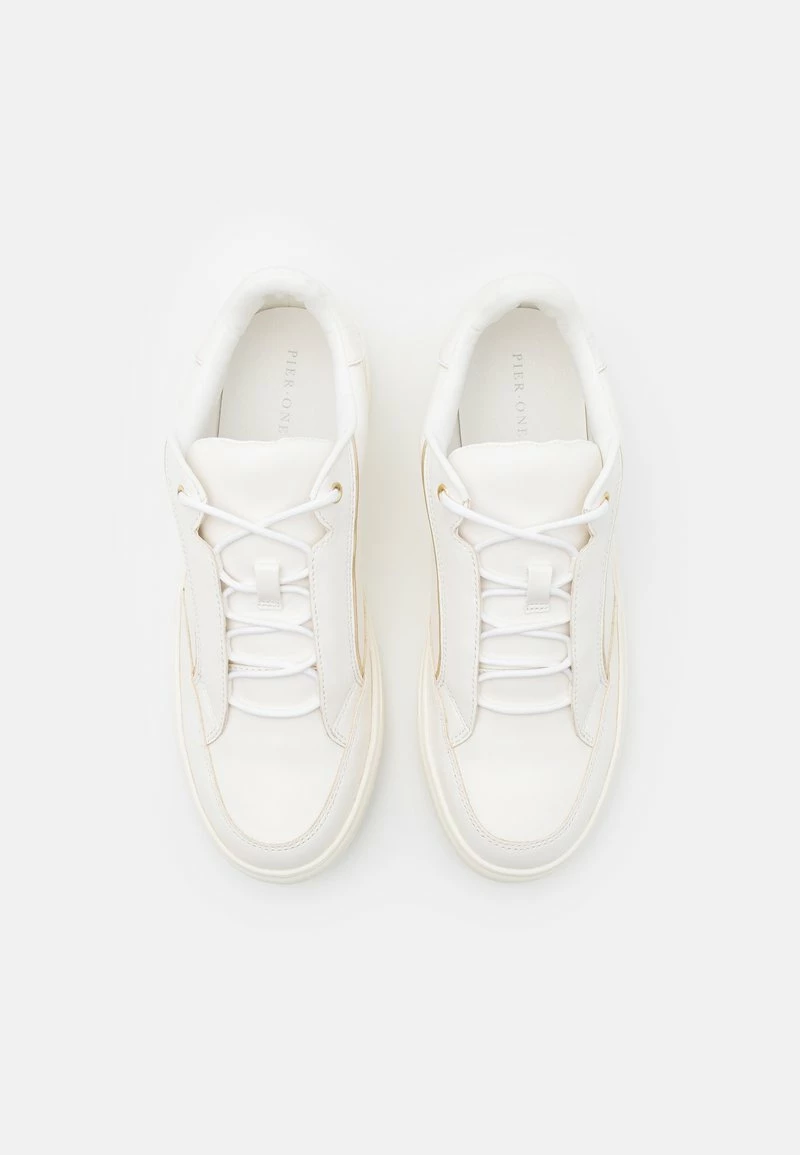 Pier One Hombre Zapatillas - White/gold-coloured - Imagen 4