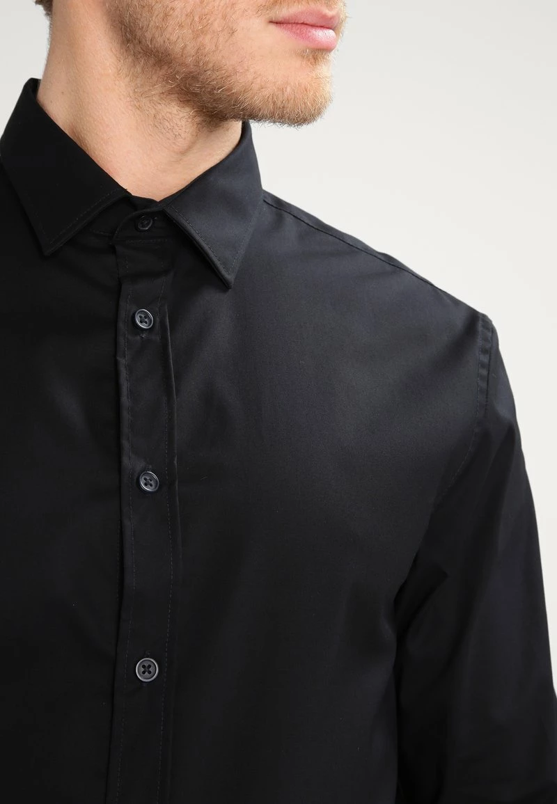 Pier One Hombre Camisa Elegante - Black - Imagen 5