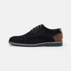 Pier One Hombre LEATHER - Zapatos De Vestir - Dark Blue