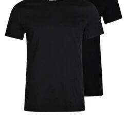 Pier One Hombre 2 PACK - Camiseta Básica - Black