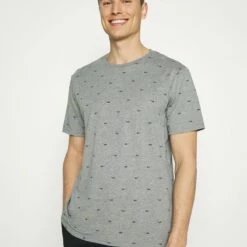 Pier One Hombre Camiseta Estampada - Grey