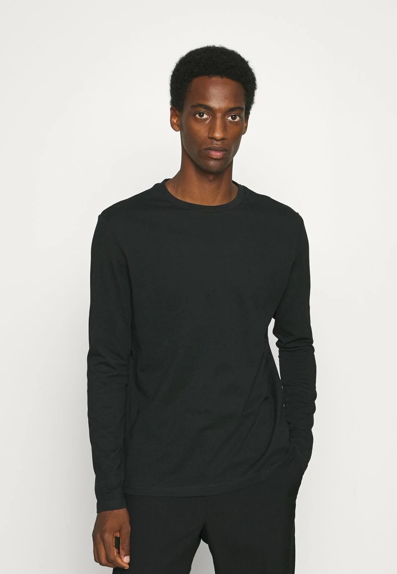 Pier One Hombre 3 PACK - Camiseta De Manga Larga - Black/dark Grey/olive - Imagen 4