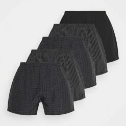 Pier One Hombre 5 PACK - Boxer - Black/dark Grey