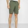 Pier One Hombre LOUNGE STRIPED SHORTS - Pantalón De Pijama - Khaki/black