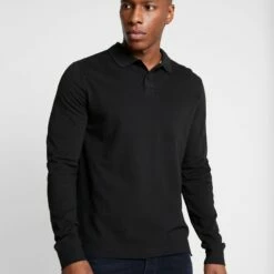 Pier One Hombre 2 PACK - Polo - Mottled Grey/black