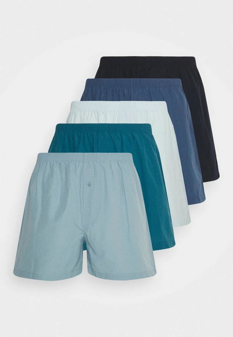 Pier One Hombre 5 PACK - Boxer - Dark Blue/blue/light Blue
